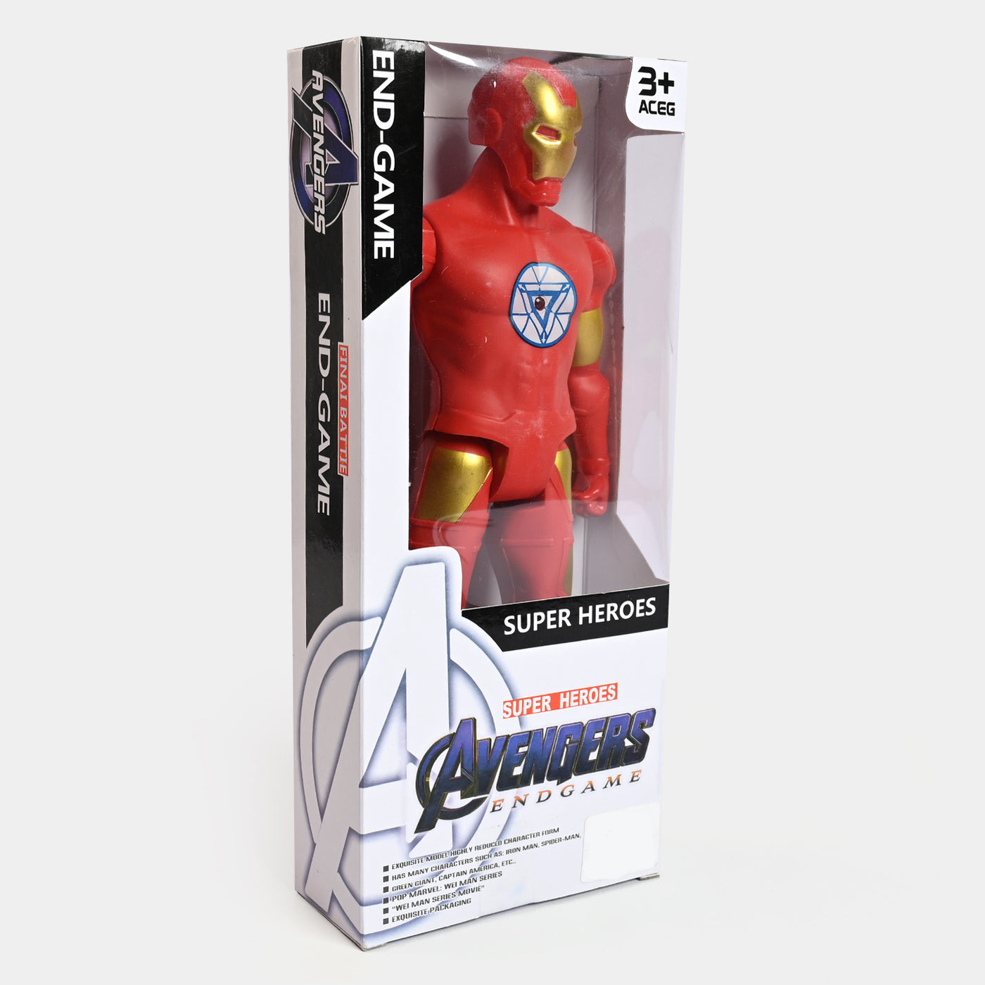 Action Hero Figure Model Toy With Light | 12"