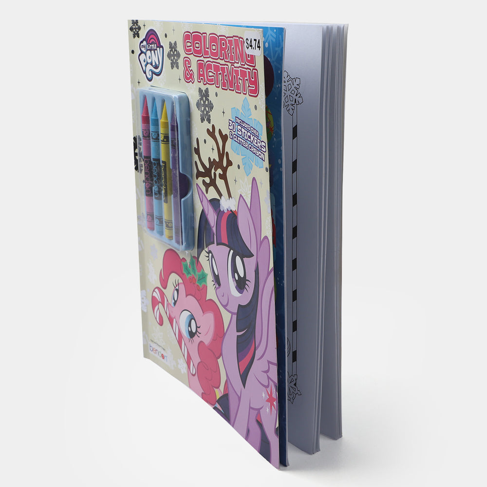 Little Pony Crayons Coloring Sticker Book