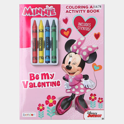 Character Pink Crayons Coloring Sticker Book