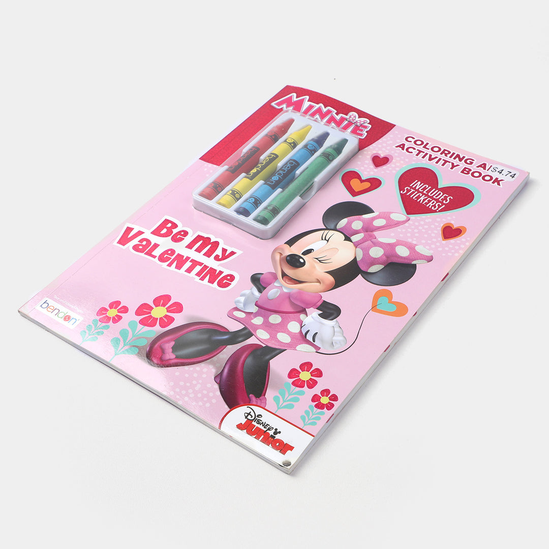 Character Pink Crayons Coloring Sticker Book