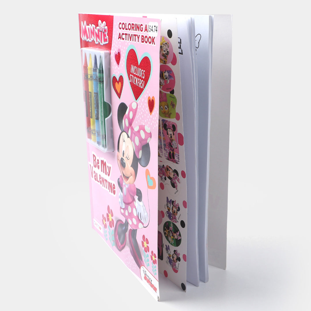 Character Pink Crayons Coloring Sticker Book