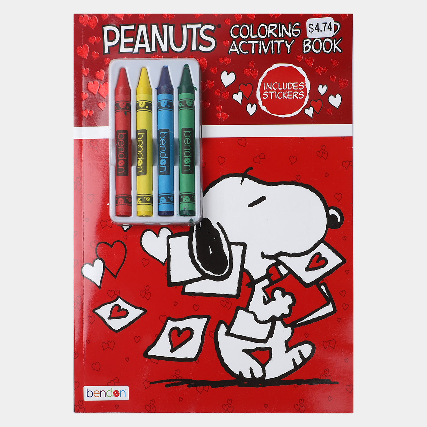 Peanuts Red Crayons Coloring Sticker Book
