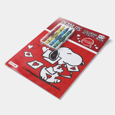 Peanuts Red Crayons Coloring Sticker Book