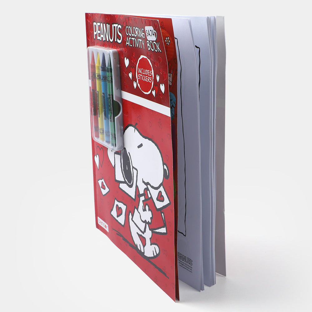 Peanuts Red Crayons Coloring Sticker Book