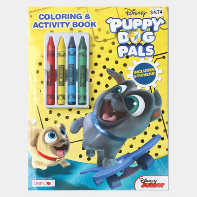 Puppy Dog Pals Crayons Coloring Sticker Book