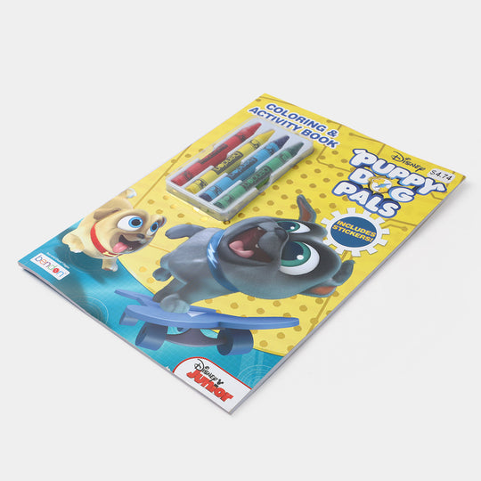 Puppy Dog Pals Crayons Coloring Sticker Book