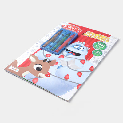 Rudolph Crayons Coloring Sticker Book