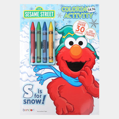 Sesame Street Crayons Coloring Sticker Book