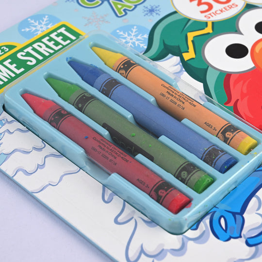 Sesame Street Crayons Coloring Sticker Book