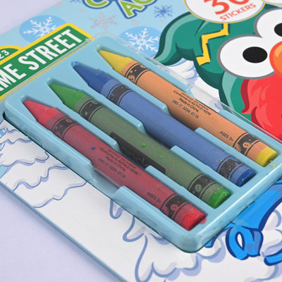 Sesame Street Crayons Coloring Sticker Book