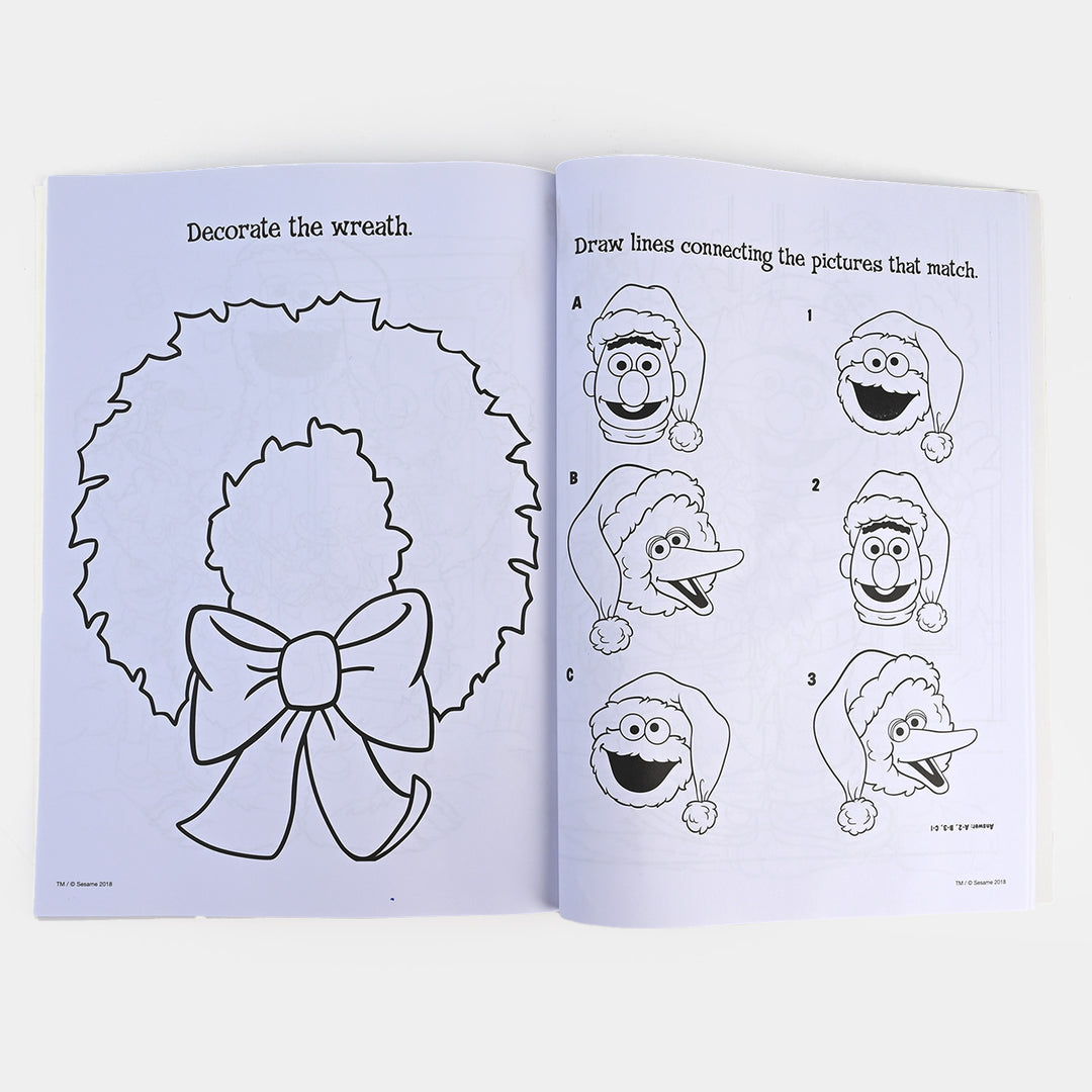 Sesame Street Crayons Coloring Sticker Book