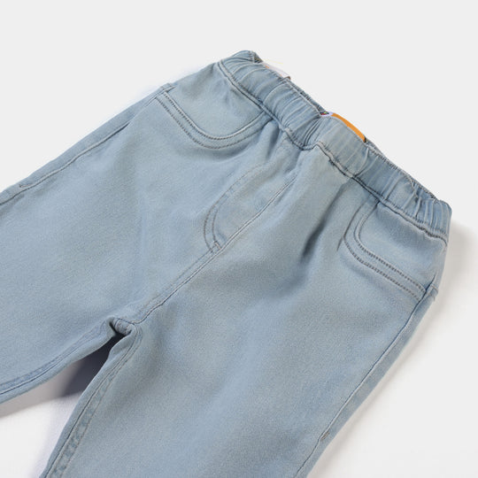 Girls Denim Stretch Jeggings Basic | Ice Blue