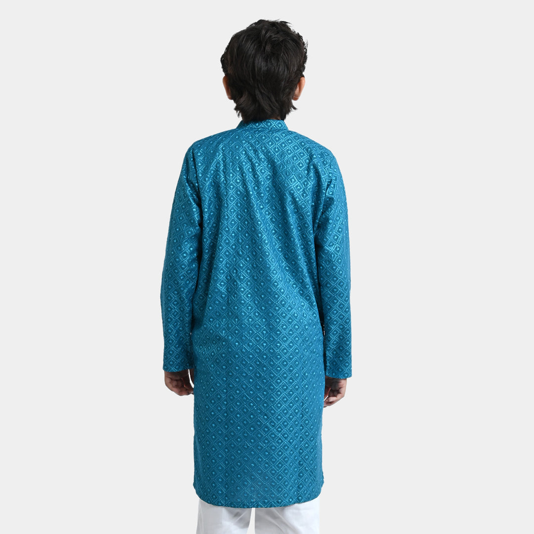 Boys Chicken Kari Basic Kurta Chicken -Teal