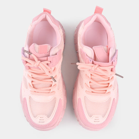 Girls Joggers 2089-Pink
