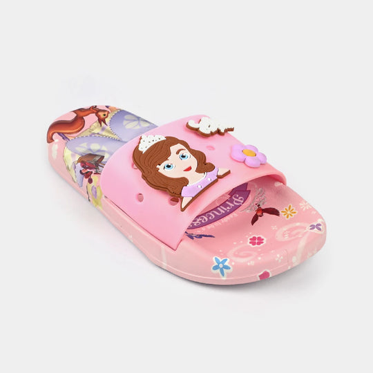 Girls Rubber Slippers DF-72-Pink