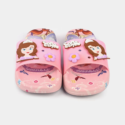 Girls Rubber Slippers DF-72-Pink