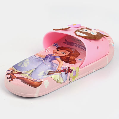 Girls Rubber Slippers DF-72-Pink