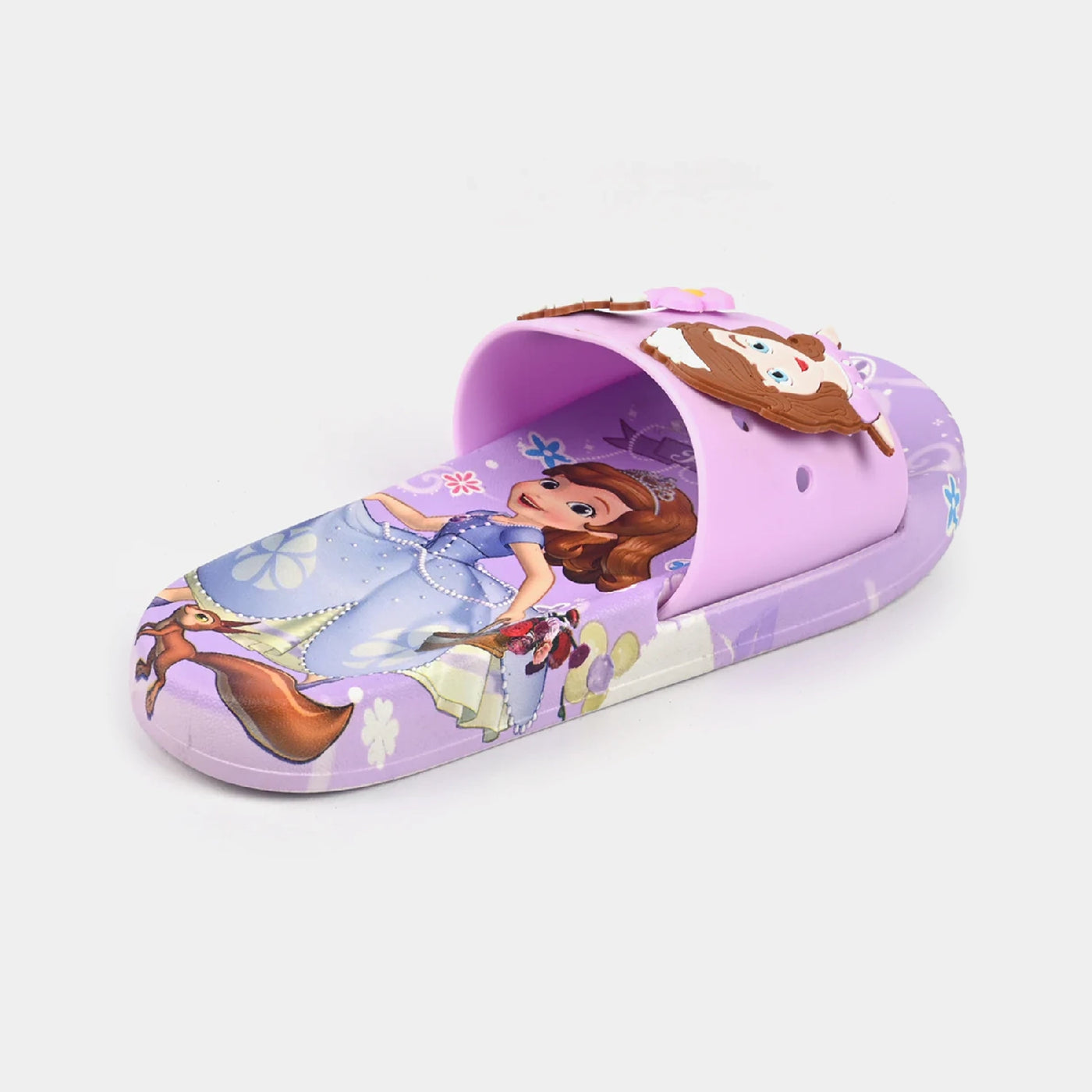 Girls Rubber Slippers DF-72-Purple