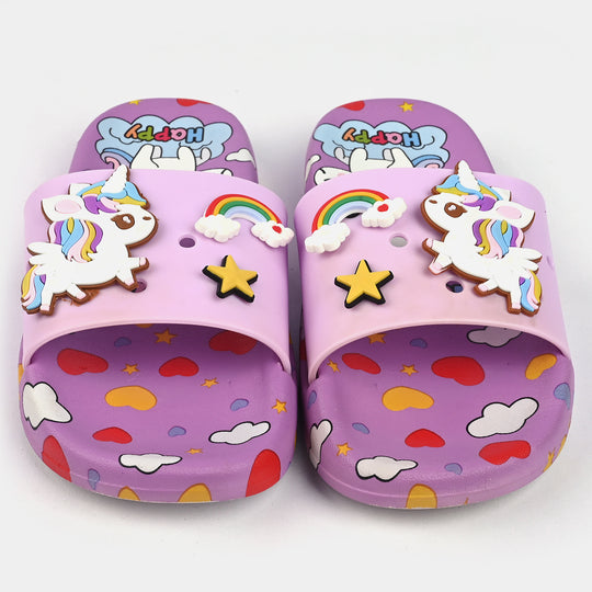 Girls Slippers DF-73-Purple