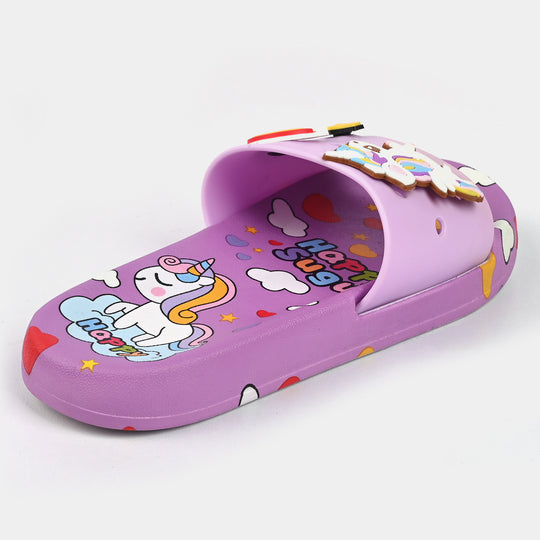 Girls Slippers DF-73-Purple