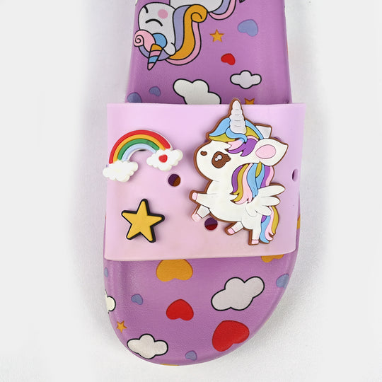 Girls Slippers DF-73-Purple
