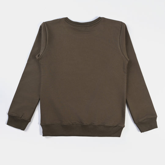 Teens Boys Fleece Sweatshirt New York-Olive