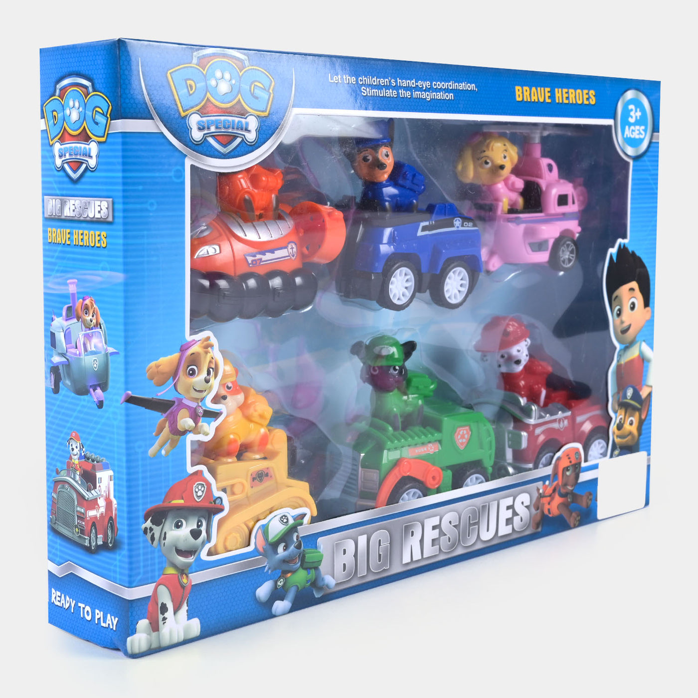 Pull Back Character Rescue Vehicle For Kids