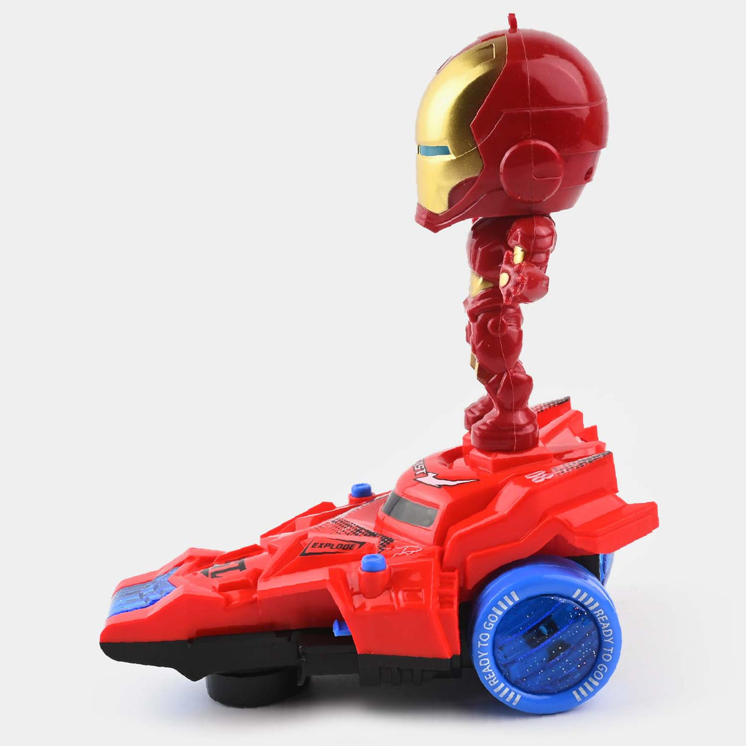 Electric Universal Ejection Car With Hero For Kids