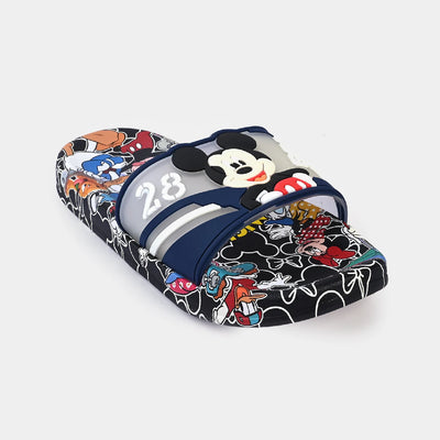 CHARACTER BOYS SLIPPERS -NAVY