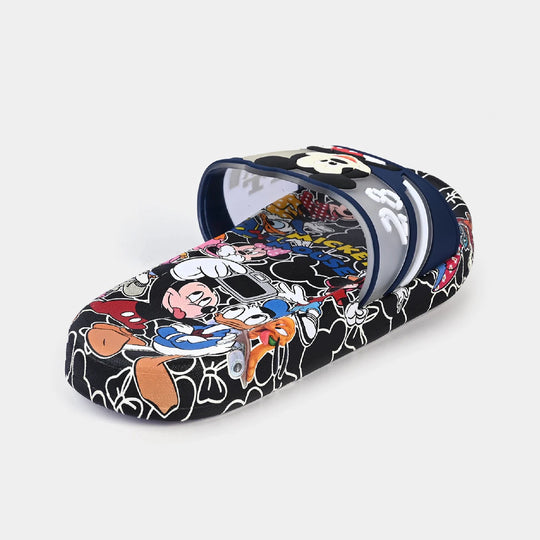 CHARACTER BOYS SLIPPERS -NAVY