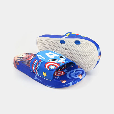 CHARACTER BOYS SLIPPERS -BLUE