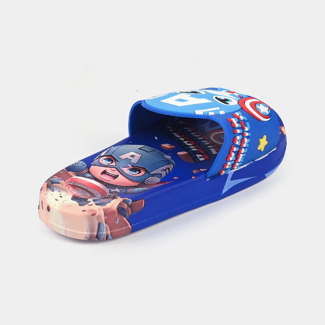 CHARACTER BOYS SLIPPERS -BLUE