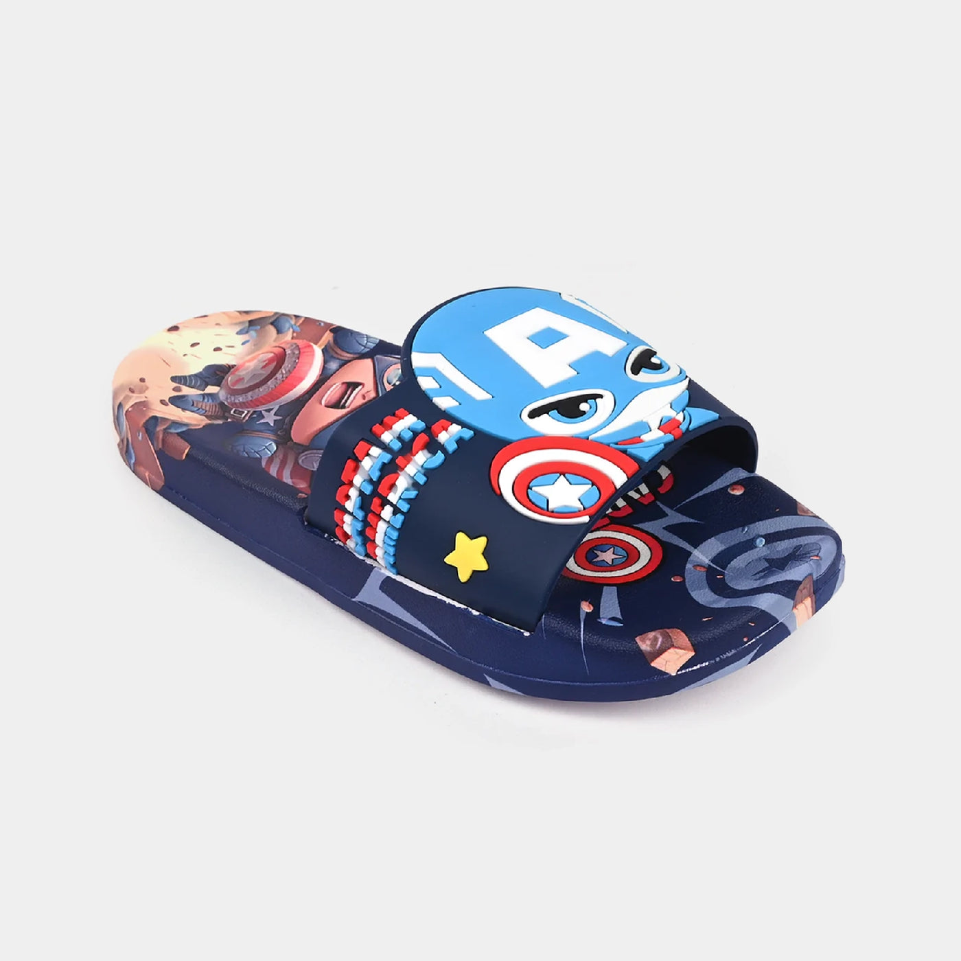 CHARACTER BOYS SLIPPERS -NAVY