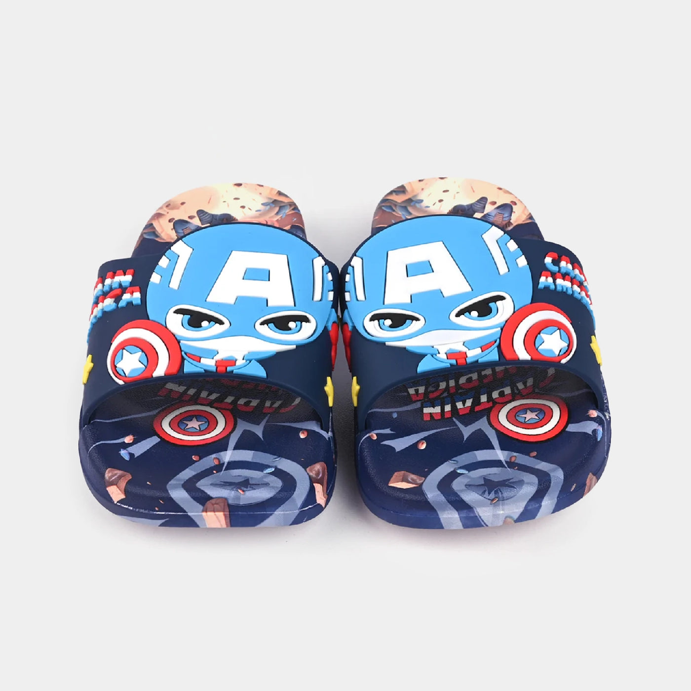 CHARACTER BOYS SLIPPERS -NAVY