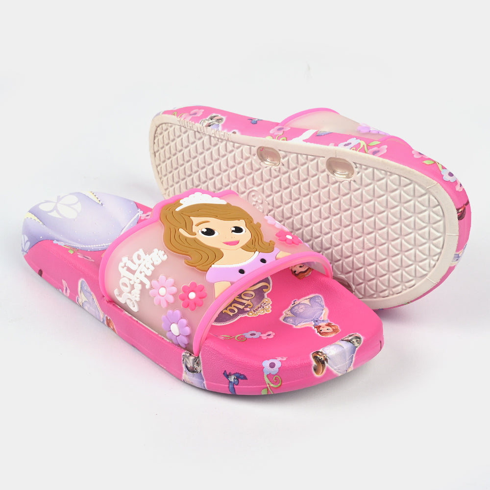 Girls Slipper 2208-2-Fuchsia