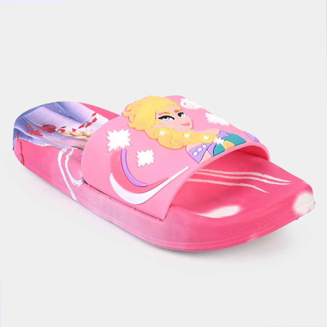 Girls Rubber Slipper 2208-71-Fuchsia