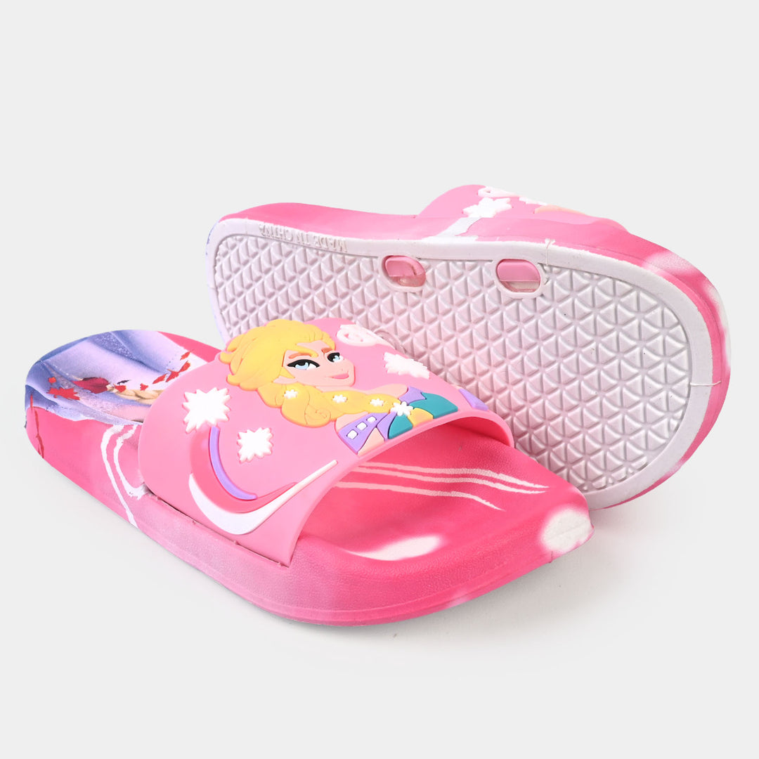 Girls Rubber Slipper 2208-71-Fuchsia