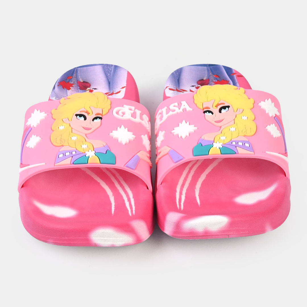 Girls Rubber Slipper 2208-71-Fuchsia