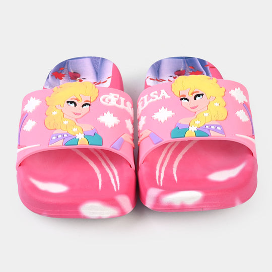 Girls Rubber Slipper 2208-71-Fuchsia