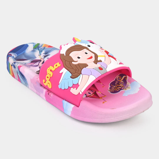 Girls Rubber Slipper 2208-85-Fuchsia