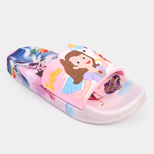 Girls Rubber Slipper 2208-85-Pink