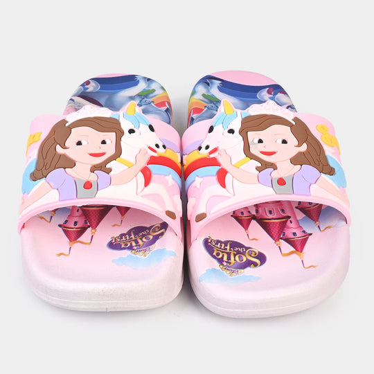 Girls Rubber Slipper 2208-85-Pink