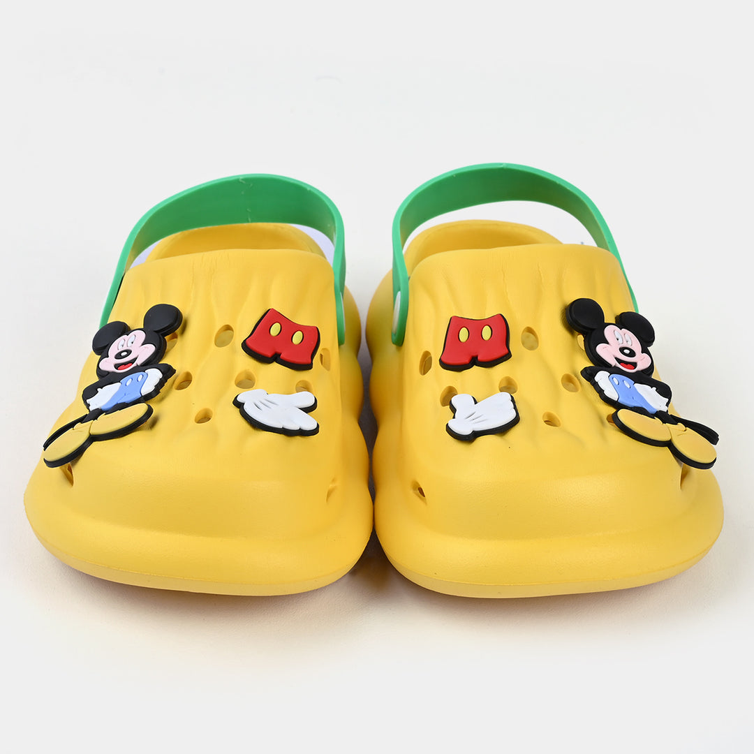 BOYS CLOGS NON-SLIP SLIPPER-YELLOW