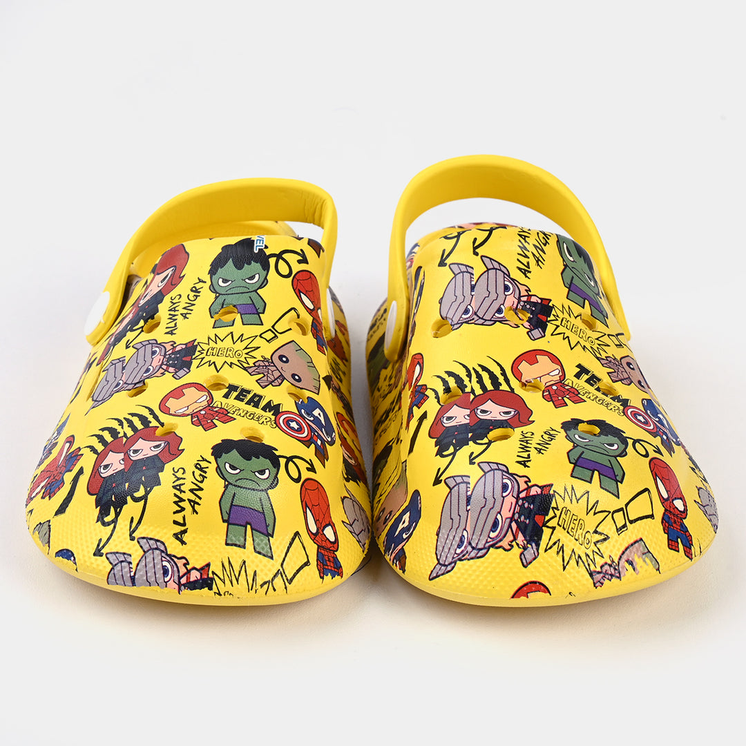 BOYS CLOGS NON-SLIP SLIPPER-YELLOW