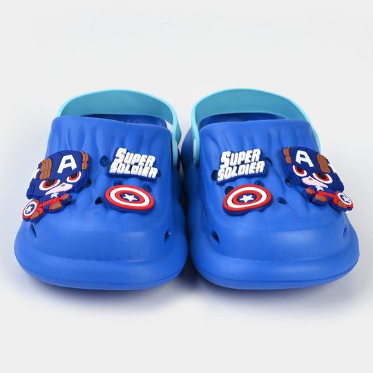 BOYS CLOGS NON-SLIP SLIPPER-BLUE