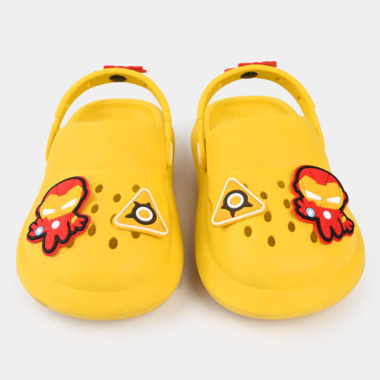 BOYS CLOGS NON-SLIP SLIPPER-YELLOW