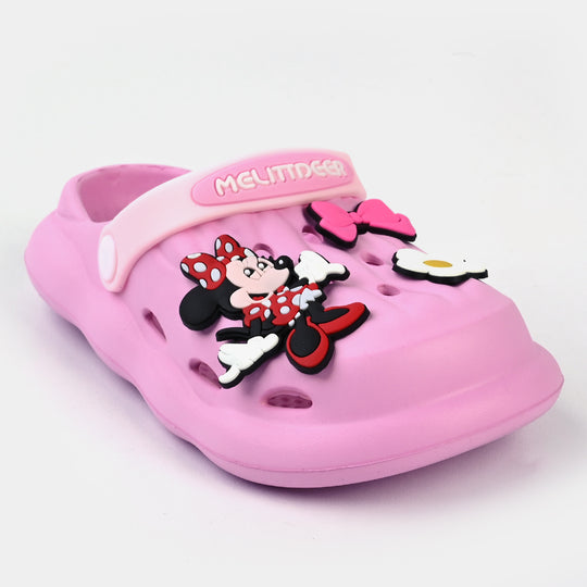 Girls Clogs 918-23-Fuchsia