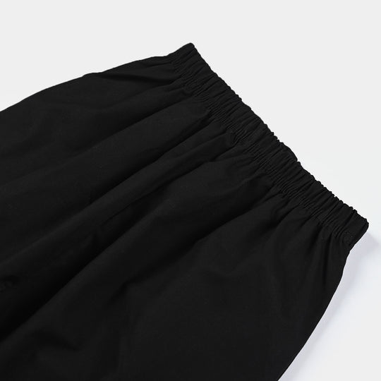 Girls Cotton Trouser -BLACK