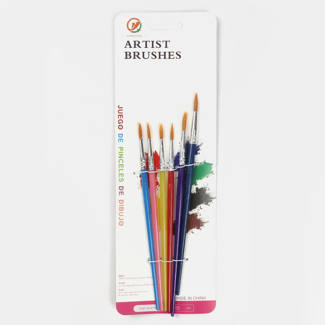 Artist Brushes Value 06PCs Pack For Kids