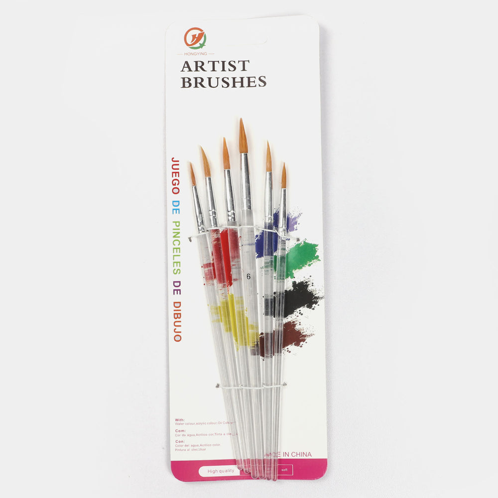 Artist Brushes Value 06PCs Pack For Kids